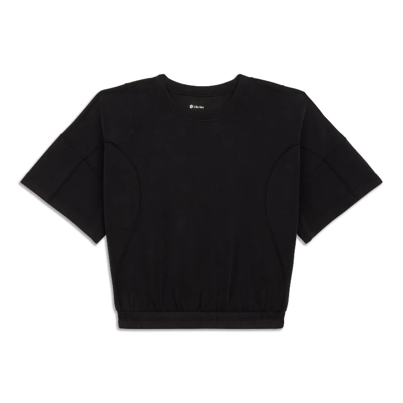 Softstreme Gathered T-Shirt - Resale Polka Dot Checkered Tartan
