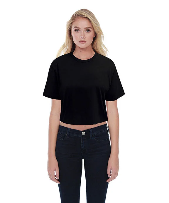 ST1110 - StarTee Ladies Boyfriend Crop T-Shirt Boxy Fit Fitted Loose