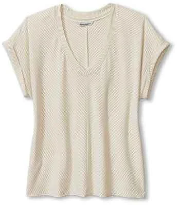 Tommy Bahama Women's Kauai Tranquil Sea V-Neck T-Shirt - Coconut Front Pockets Side Pockets Patch Pockets Tommy Bahama Women's Kauai Tranquil Sea V-Neck T-Shirt - Coconut Front Pockets Side Pockets Patch Pockets