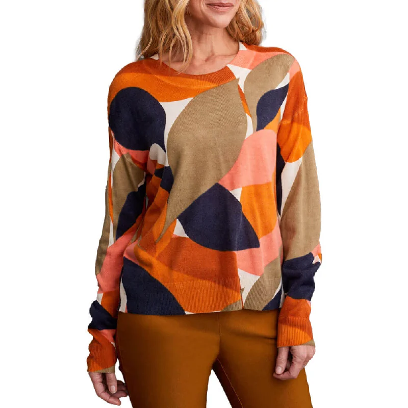 Tribal Crew Neck Printed Sweater - DesertSun Handmade Hand-knitted Hand-woven