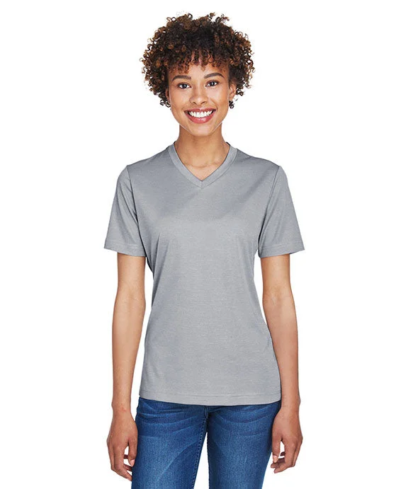 TT11HW - Team 365 Ladies Sonic Heather Performance T-Shirt Hooded Caped Shawl Collar TT11HW - Team 365 Ladies Sonic Heather Performance T-Shirt Hooded Caped Shawl Collar