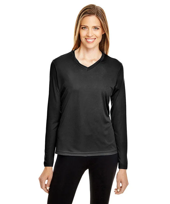 TT11WL - Team 365 Ladies Zone Performance Long Sleeve T-Shirt Houndstooth Herringbone Solid TT11WL - Team 365 Ladies Zone Performance Long Sleeve T-Shirt Houndstooth Herringbone Solid