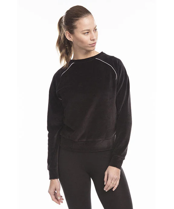 US538 - US Blanks Ladies Velour Long Sleeve Crop T-Shirt Layered Multi-layer Single Layer US538 - US Blanks Ladies Velour Long Sleeve Crop T-Shirt Layered Multi-layer Single Layer