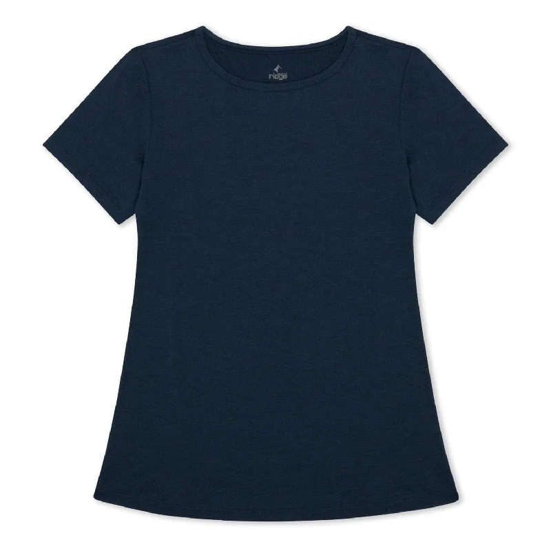 Women's Wander Crew Neck T-Shirt Terry Blend Velvet Blend Canvas Blend