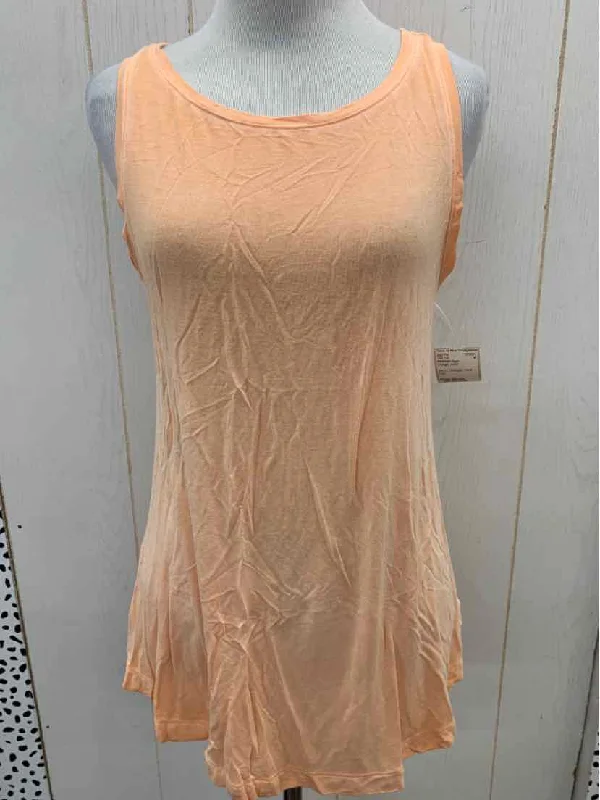 American Eagle Orange Junior Size Small Tank Top beige tank top