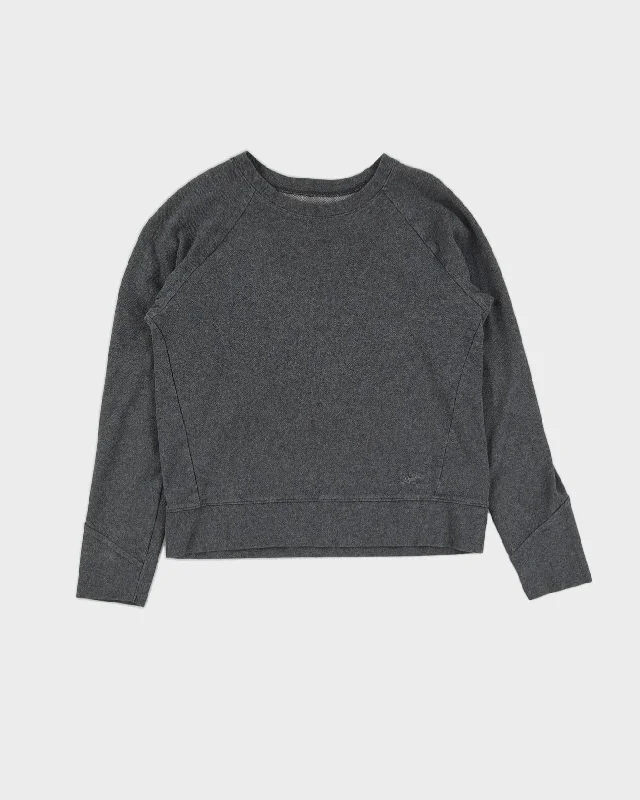 Arc'teryx Grey Sweatshirt - XS Hoodie with Exposed Zipper Edgy Industrial