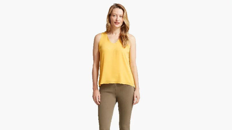 Back Detail Tank Top charcoal tank top