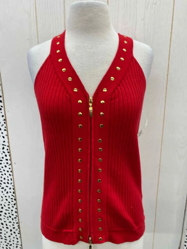 Belldini Red Womens Size M Tank Top one shoulder tank