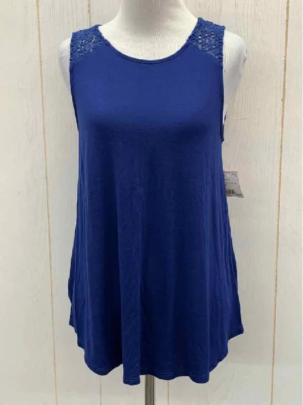 Blue Womens Size Small Tank Top modal blend tank