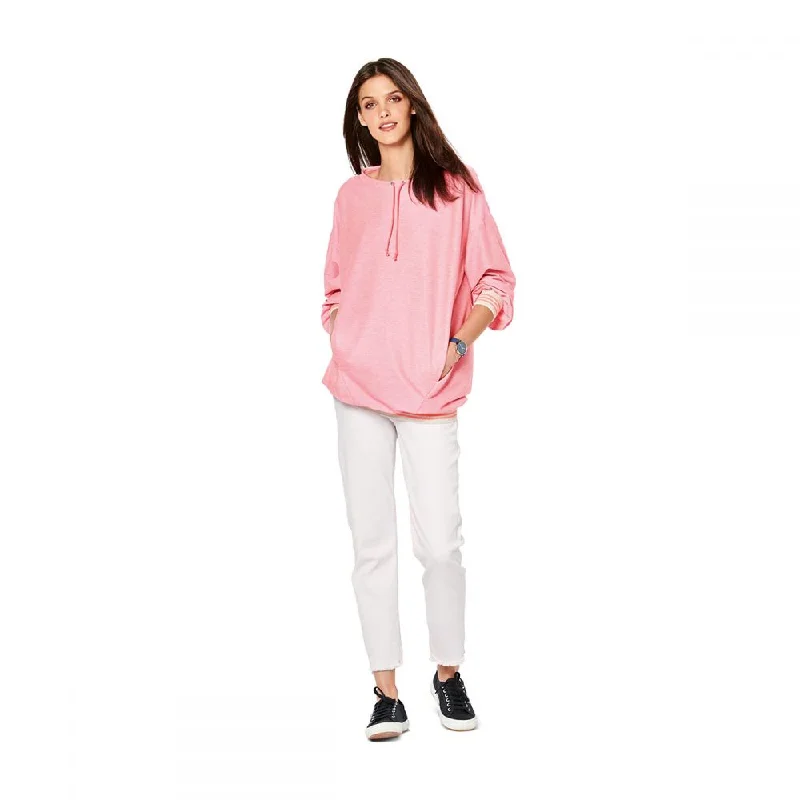 Burda Sweatshirt 6203 Hoodie with Color Block Contrast Stylish
