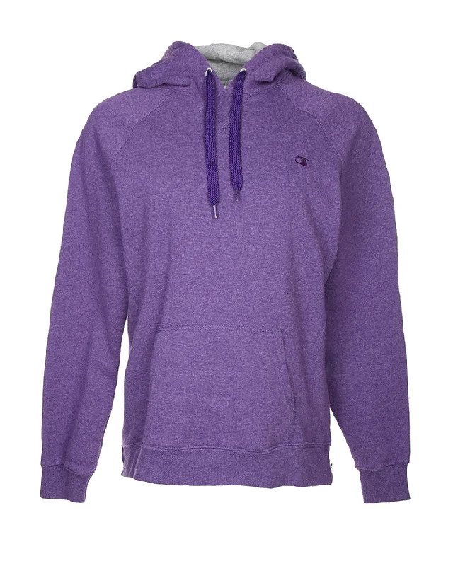 Champion Purple Hoodie - XL Hoodie with Front Slit Layering Stylish