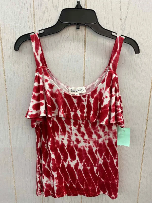 Cloud Chaser Red Womens Size XS Tank Top teal tank top
