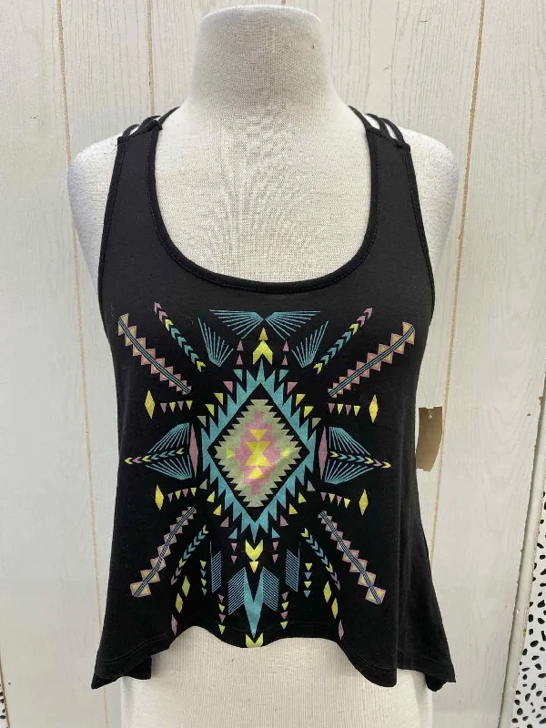 Cold Crush Black Junior Size Small Tank Top strappy tank top