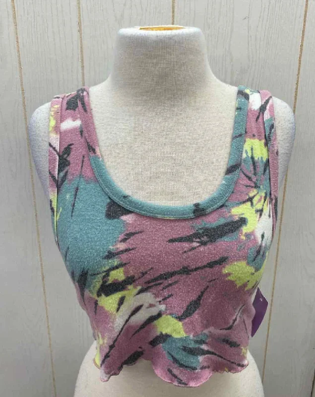 Colsie Pink Womens Size XS Tank Top beige tank top