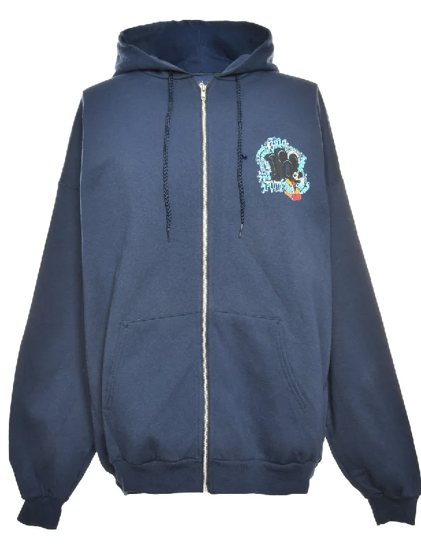 Disney Hooded Cartoon Sweatshirt - XL Hoodie with Drop Shoulder Relaxed Streetwear