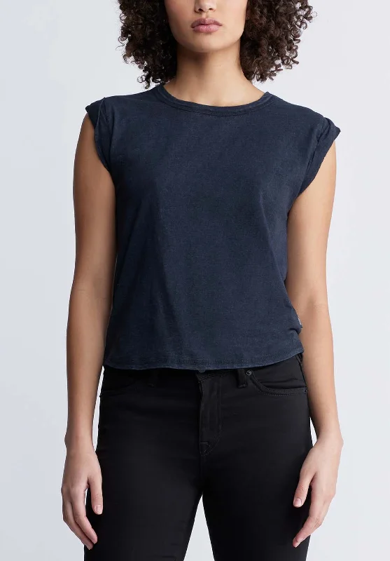 Elayne Women’s Knit Tank Top in Black - KT0130P activewear tank top