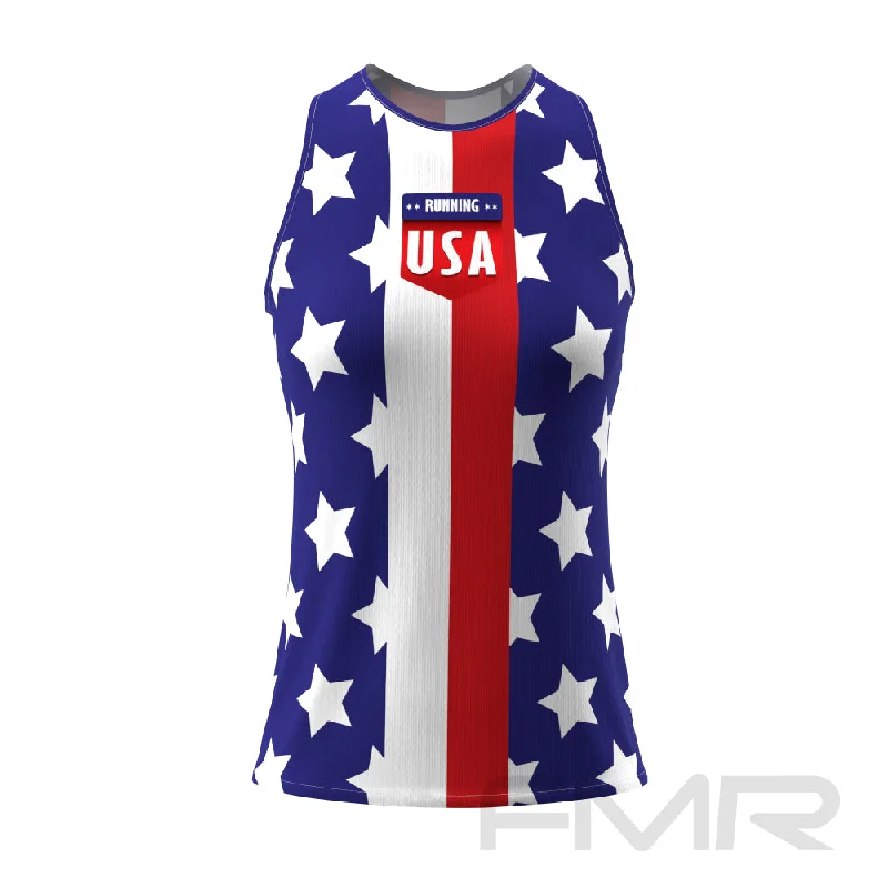 FMR American Flag Women's Tank Top cutout tank top