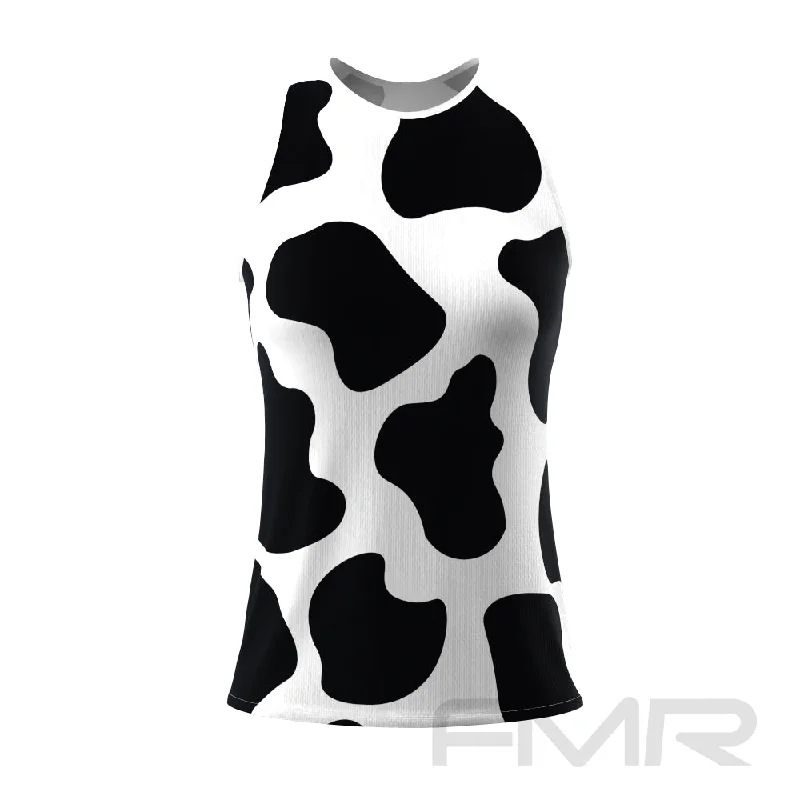 FMR Cow Print Women's Tank Top gym tank top