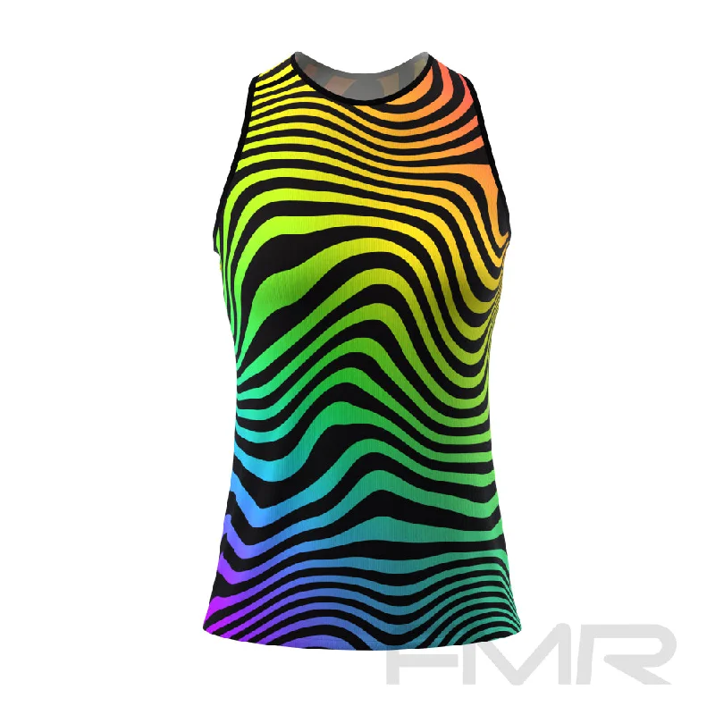 FMR Rainbow Zebra Print Women's Tank Top essential tank top