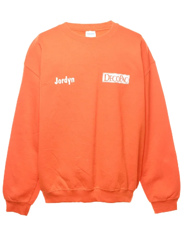 Gildan Jordyn Decopac Printed Sweatshirt - L Hoodie with Earth Tones Natural Calm