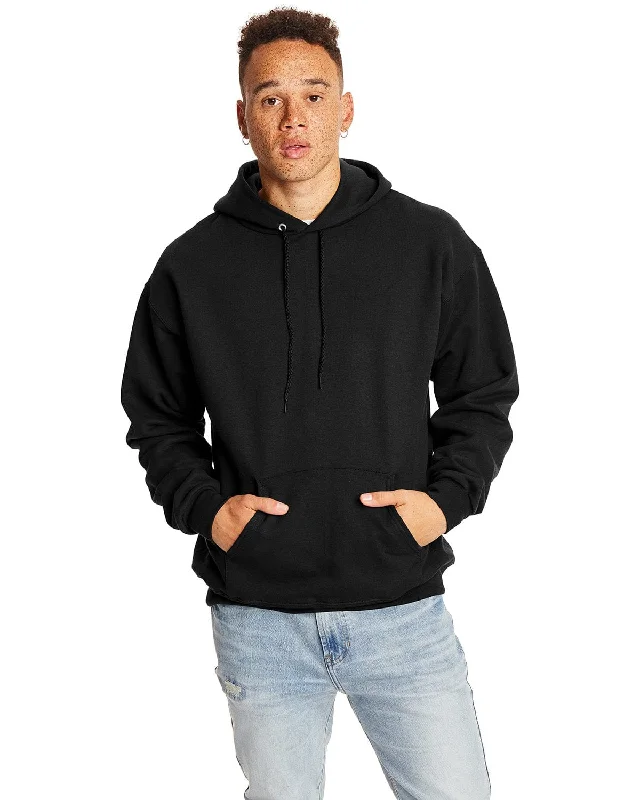 Hanes Ultimate Cotton Pullover Hoodie Sweatshirt | Black Hoodie with Slim Fit Tailored Modern Hanes Ultimate Cotton Pullover Hoodie Sweatshirt | Black Hoodie with Slim Fit Tailored Modern