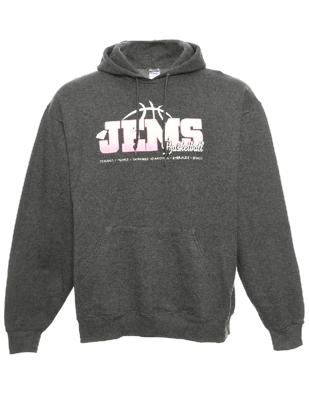 Jems Jerzees Hoodie - XL Hoodie with Applique Textured Unique