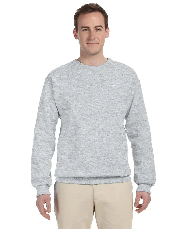 Jerzees 50/50 Crewneck Sweatshirt | Ash Hoodie with Drawcord Adjustable Secure
