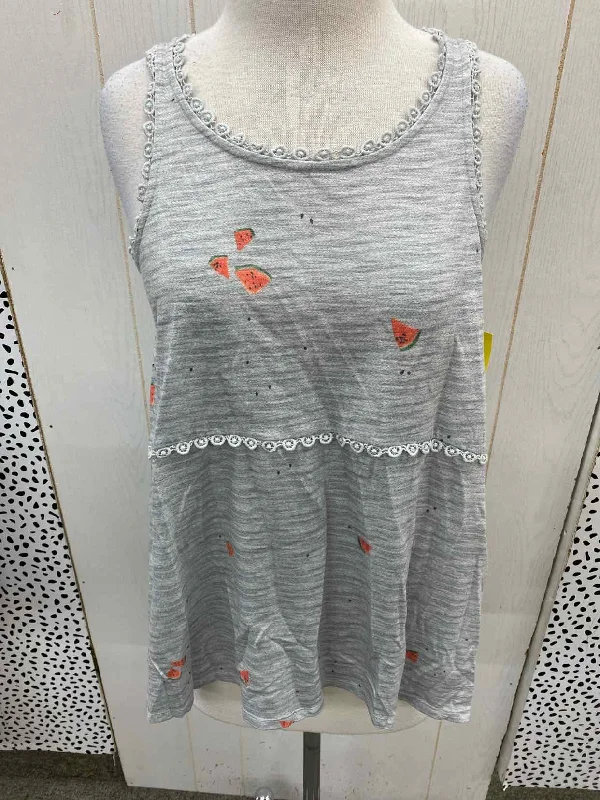 Lauren Conrad Gray Womens Size Small Tank Top relaxed fit tank