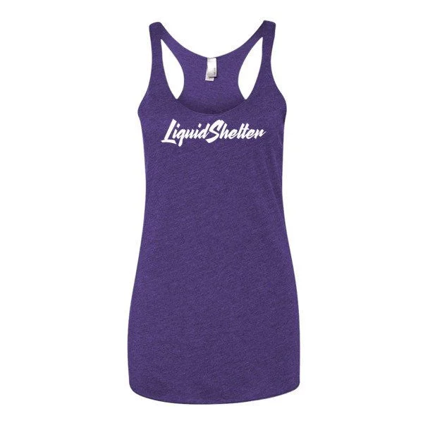Liquid Shelter Logo - Ladies tank top one shoulder tank