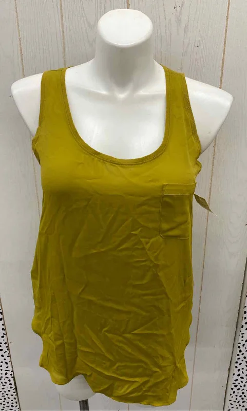LOFT Green Womens Size L Tank Top crew neck tank