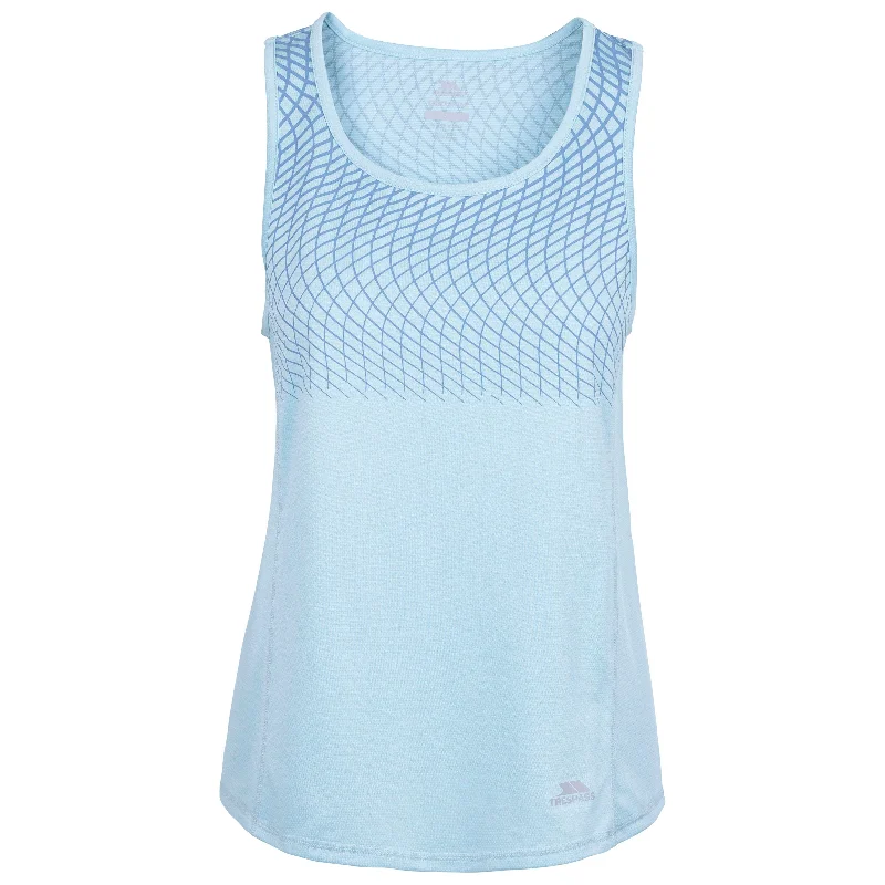 Lopu Womens Active Tank Top in Seafoam cotton tank top