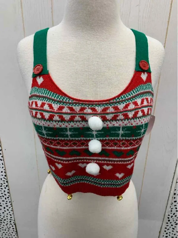 Love on a Hanger Red Womens Size M Tank Top crossback tank top