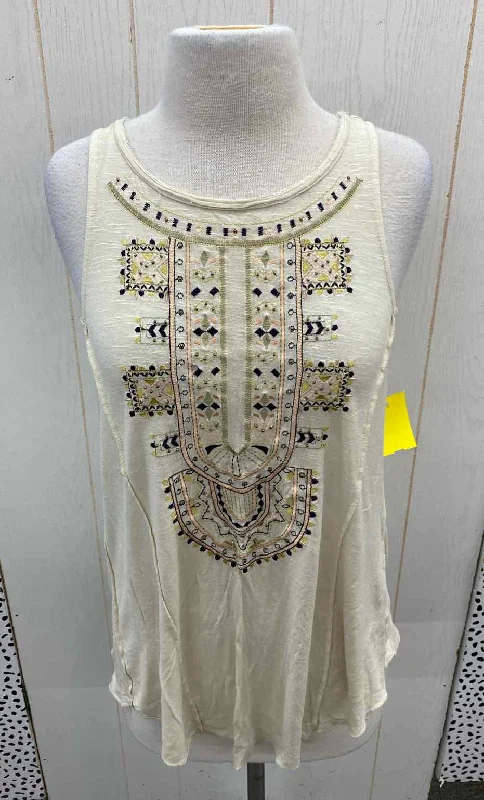 Maurices Beige Womens Size M Tank Top spandex blend tank