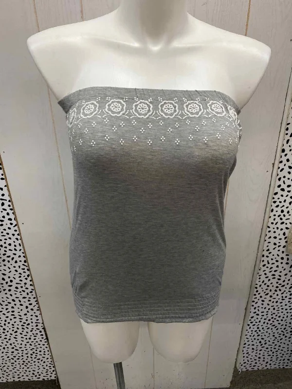 Maurices Gray Womens Size L Tank Top basic tank top