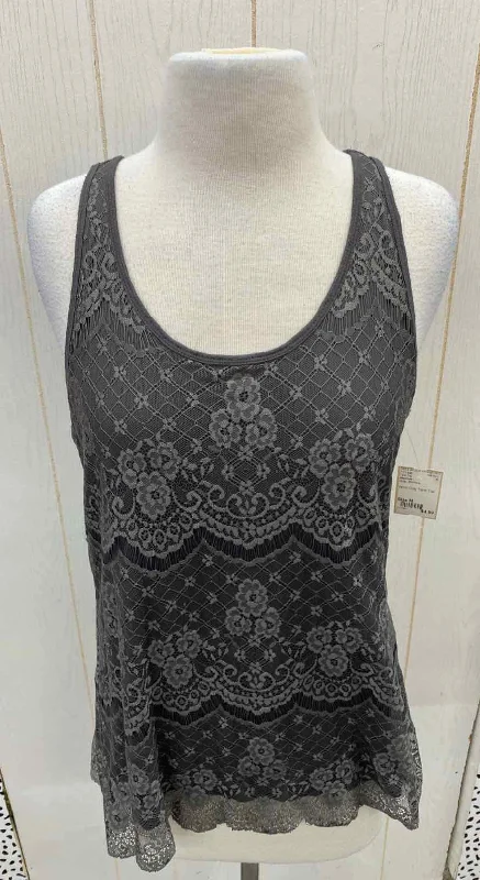 Maurices Gray Womens Size M Tank Top neon tank top