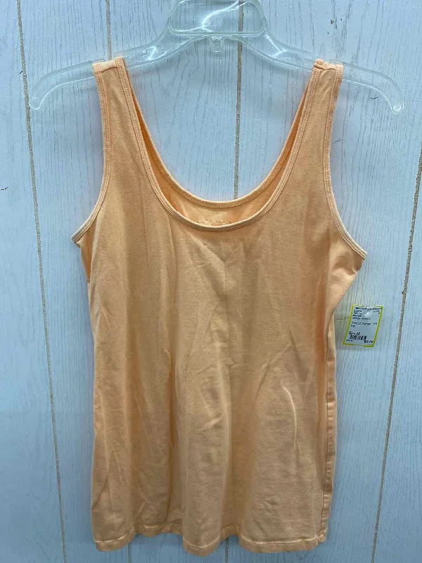 Maurices Orange Womens Size M Tank Top glitter tank top