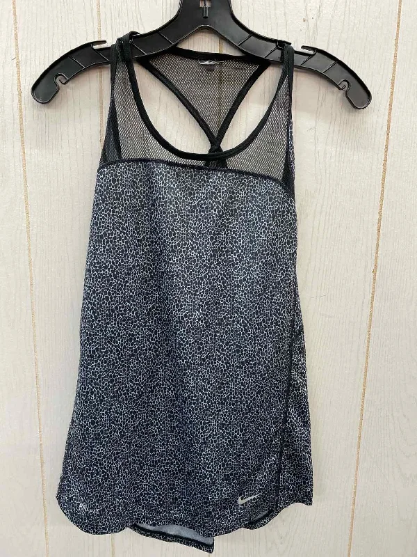 Nike Gray Womens Size Small Tank Top graphic tank top