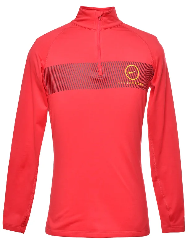 Nike Printed Sweatshirt - S Hoodie with Side Slits Relaxed Casual