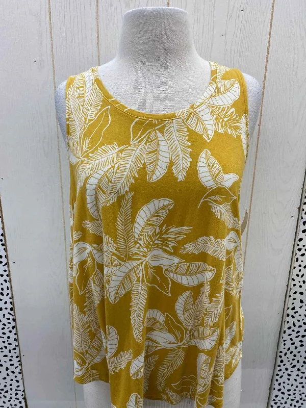 Old Navy Mustard Womens Size M Tank Top off shoulder tank