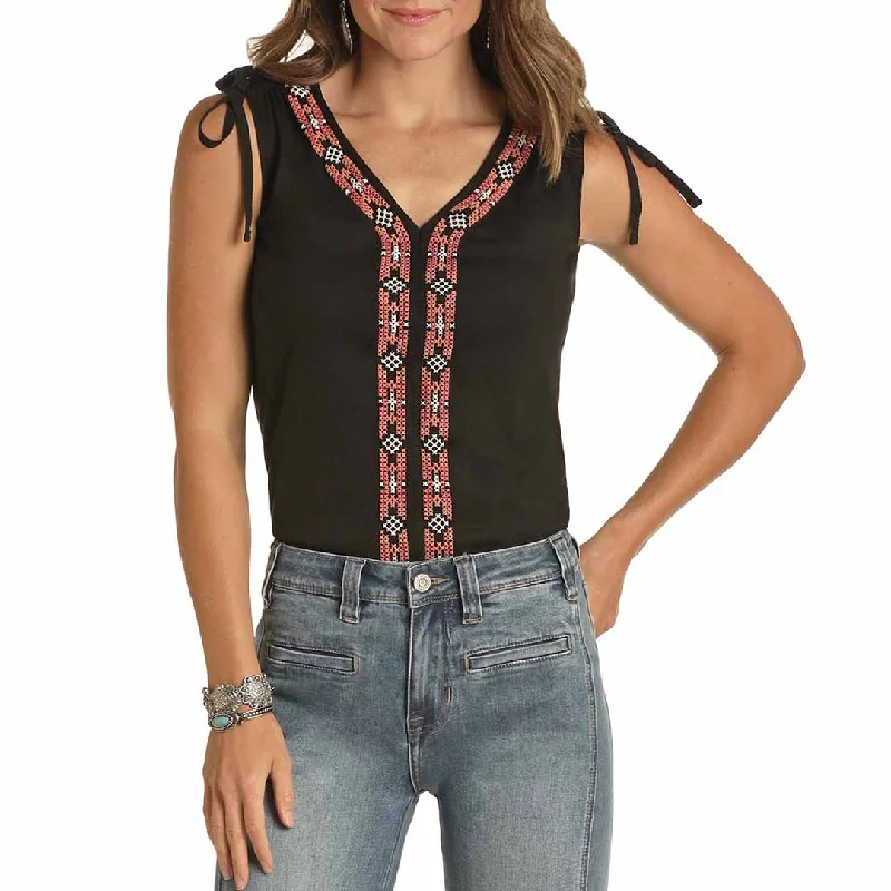 Panhandle Women's Tie Shoulder Tank Top adorable tank top