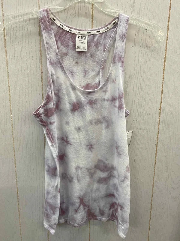 PINK Purple Womens Size M Tank Top high neck tank