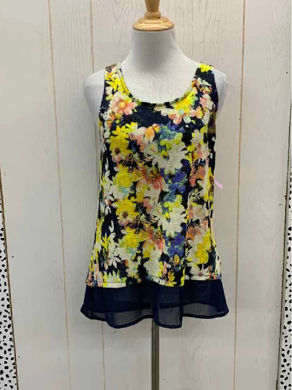 Princess by Vera Wang Navy Womens Size Small Tank Top peach tank top