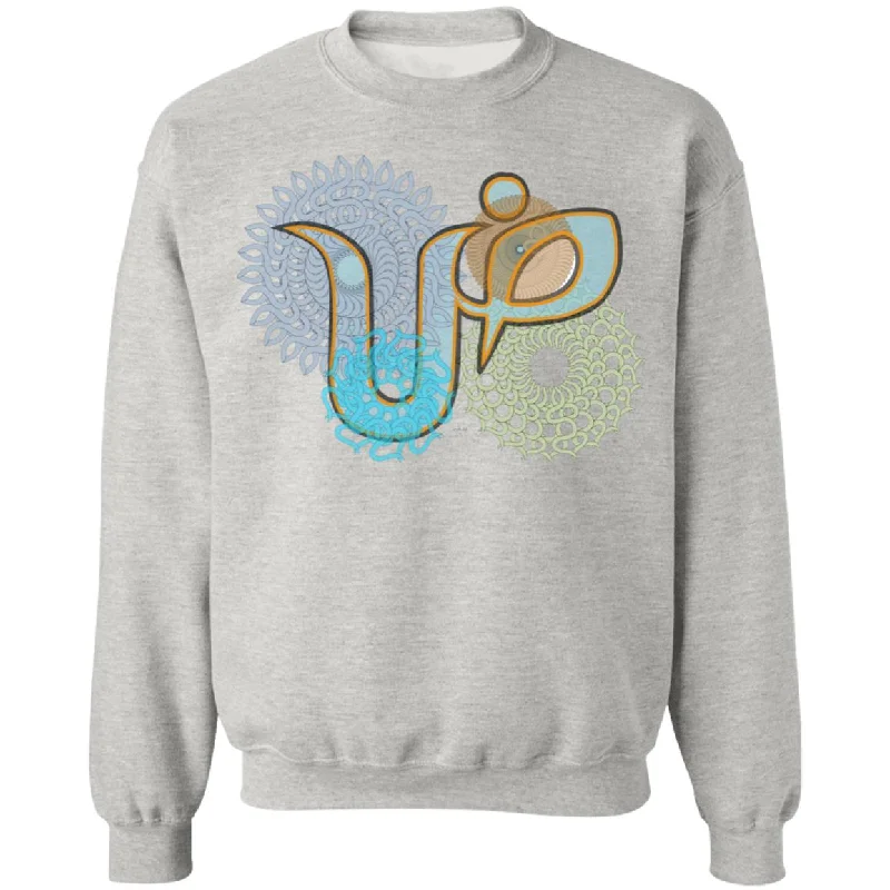Pullover Sweatshirt with Arabic Initial - 'Ḍād' (ض) Hoodie with Raglan Sleeves Sporty Comfortable Pullover Sweatshirt with Arabic Initial - 'Ḍād' (ض) Hoodie with Raglan Sleeves Sporty Comfortable