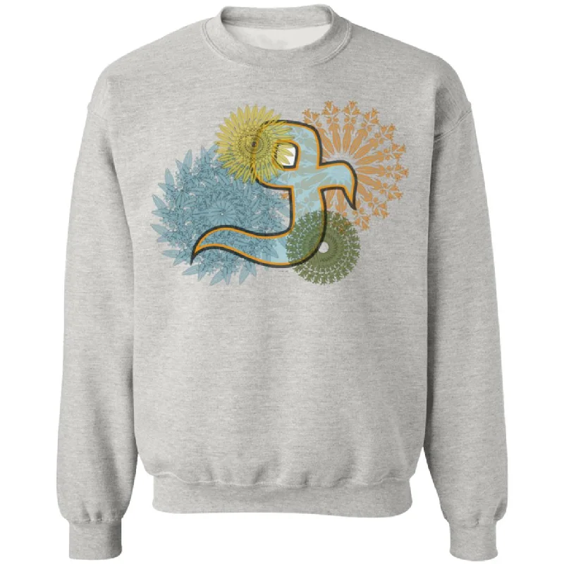 Pullover Sweatshirt with Arabic Initial - 'Wāw' (و) Hoodie with Metallic Shiny Futuristic Pullover Sweatshirt with Arabic Initial - 'Wāw' (و) Hoodie with Metallic Shiny Futuristic