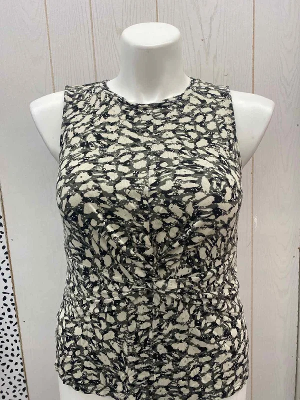 Simply Vera Olive Womens Size L Tank Top print tank top