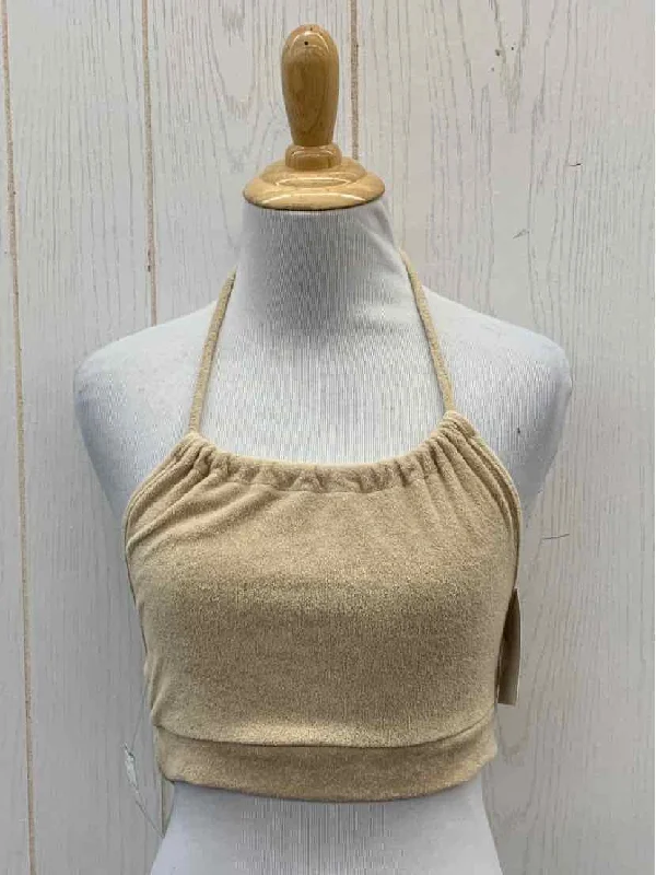 Tan Junior Size Small Tank Top rhinestone tank top