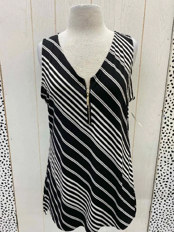 WHBM Black Womens Size M Tank Top graphic tank top