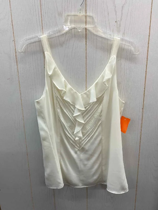 WHBM Cream Womens Size Small Tank Top pastel tank top