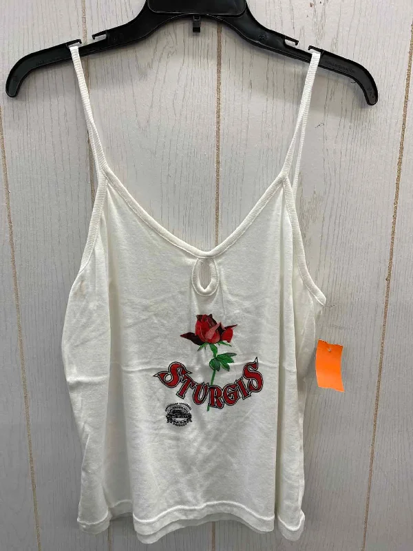 White Womens Size XL Tank Top basic tank top