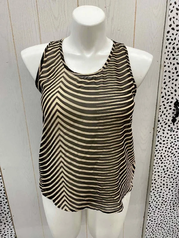 YA Los Angeles Brown Womens Size L Tank Top lightweight tank top